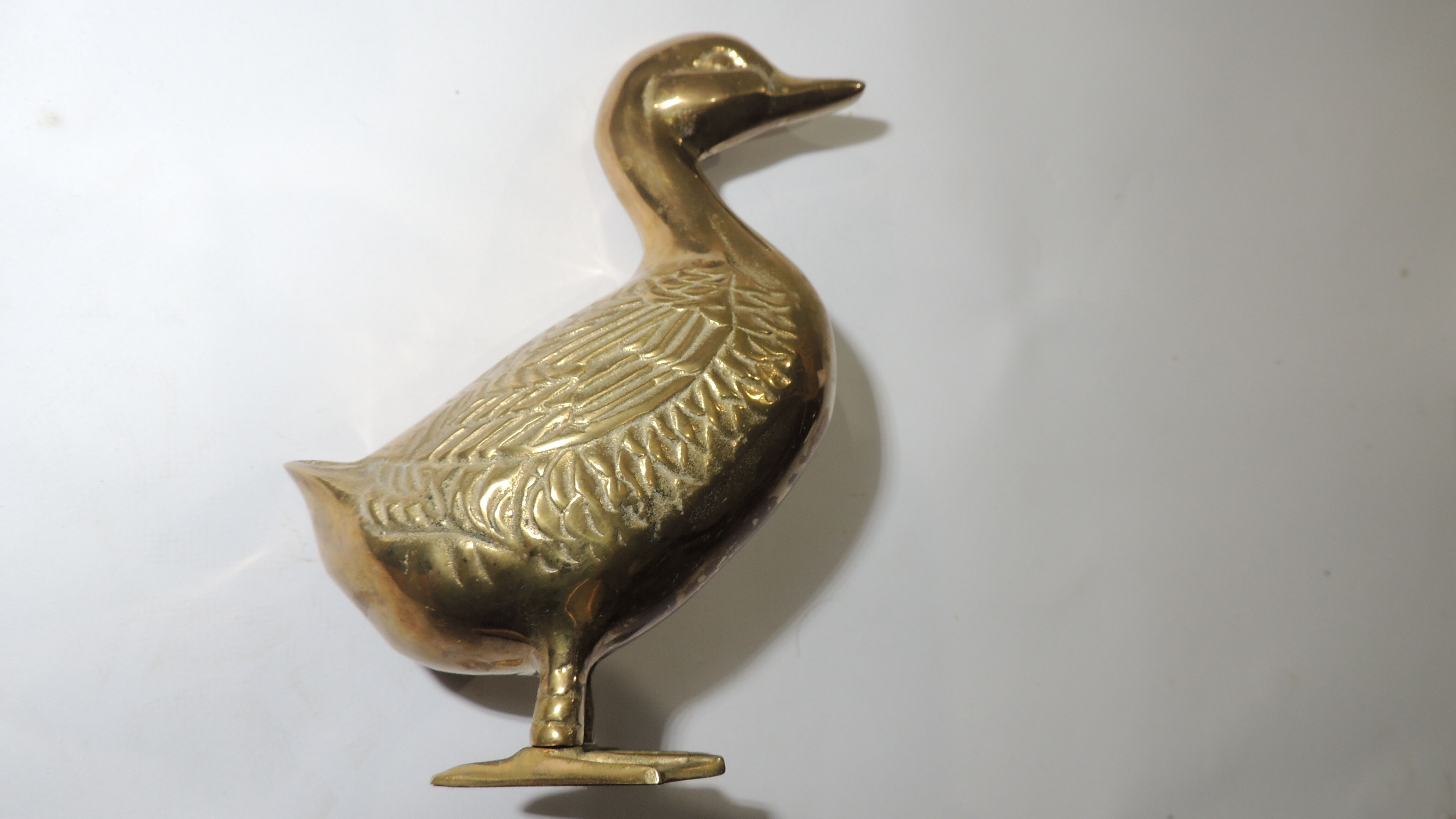 Brass/vintage duck set