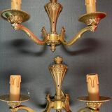 Paire d'applique en bronze stylisé classique