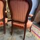 Salon complet Louis Philippe banquette et paire de fauteuils