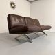 De Sede DS31 vintage leather 3-seater canapé banquette from the 1970s.