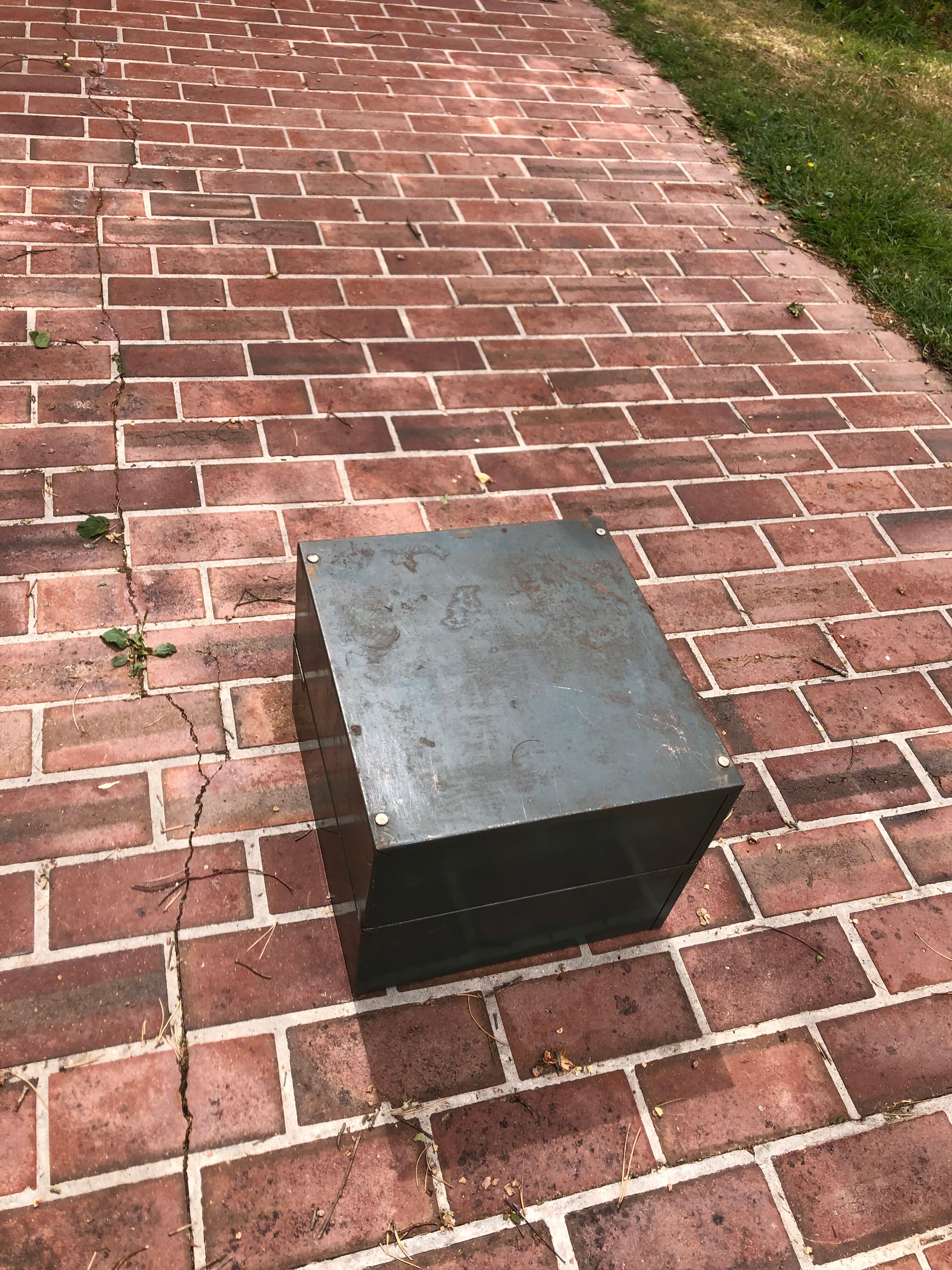 Metal boxes with drawers