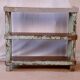 Old Burmese teak shelf blue-gray patina
