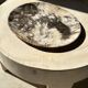 Very large pocket or dish in petrified wood
