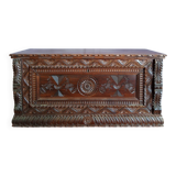 Wooden chest, wedding chest, wooden trunk, antique chest