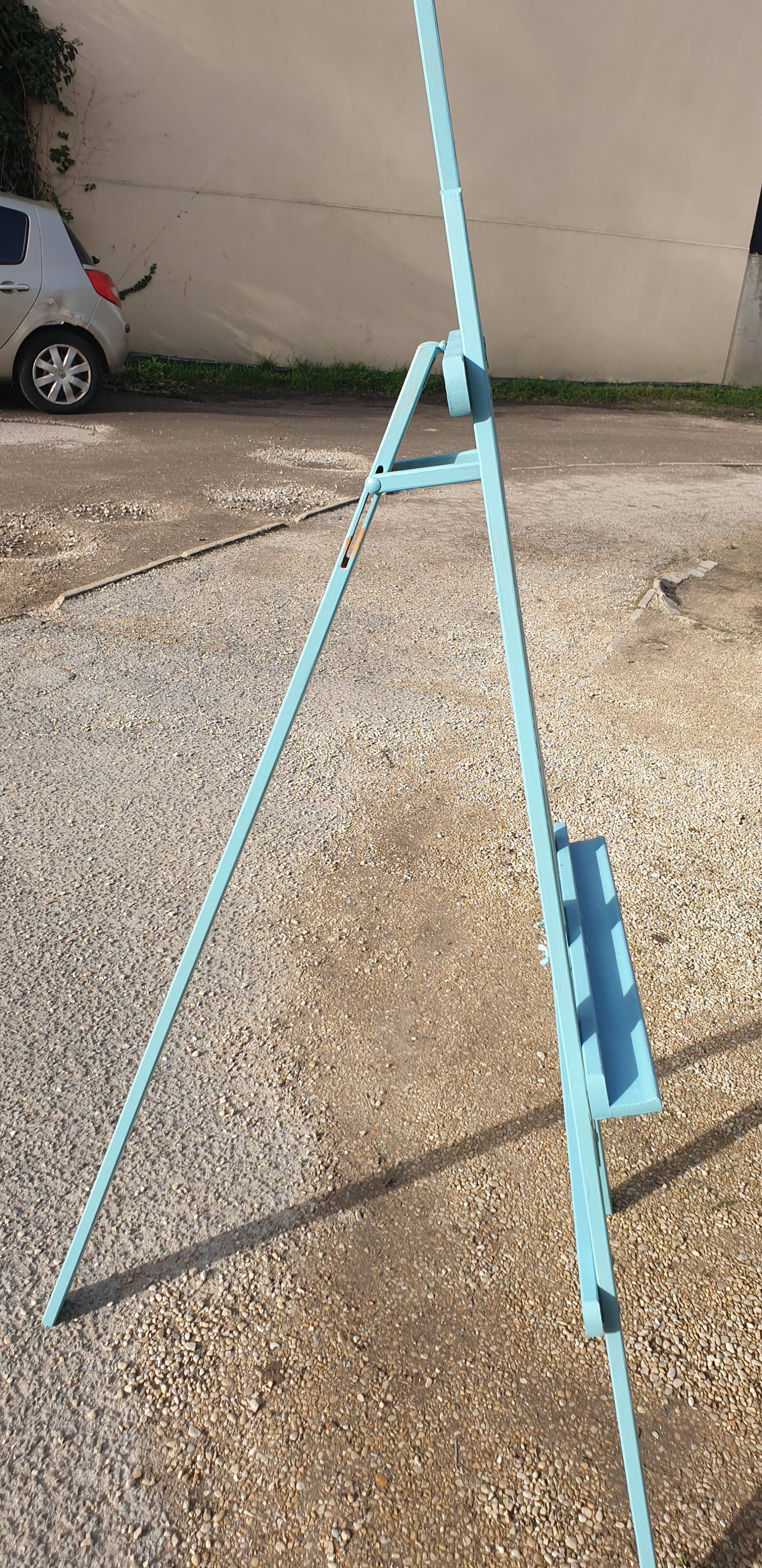 Painted wooden easel