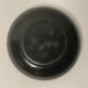 CHINA, black lacquered wood cup decorated three dignitaries early twentieth century