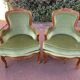Paire de bergères fauteuils style Louis XV