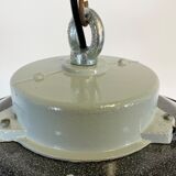 Industrial Hanging Lamp with Milk Glass, 1970s