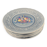 Assiettes de Gien bleu