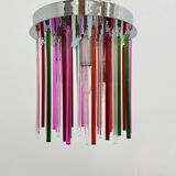 Mid-century design glass ceiling lamp, 1970s