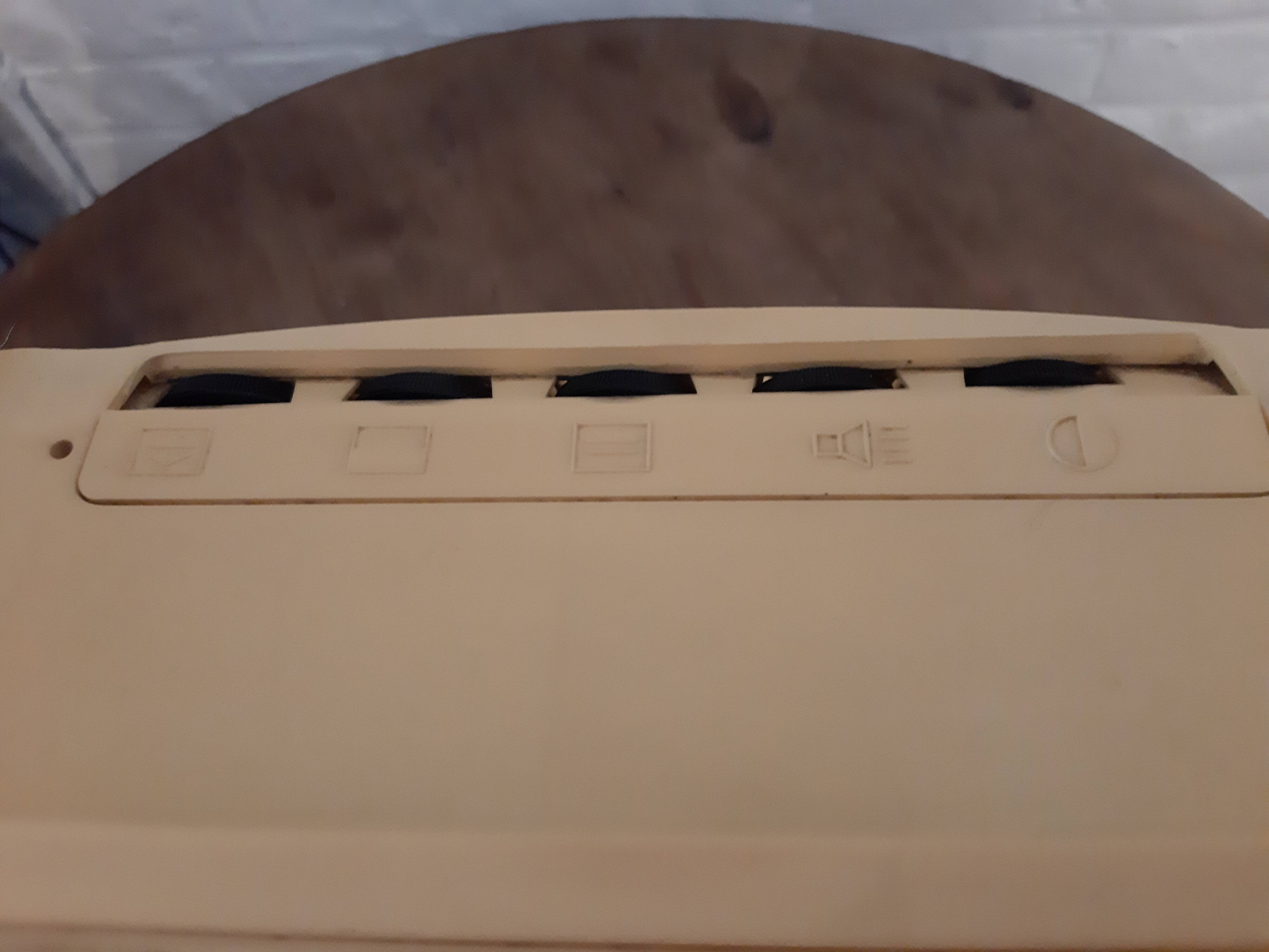 Yellow minivox vintage tv