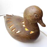 Lamp signed Agnès Escala Zoomorphe Canard circa 1970