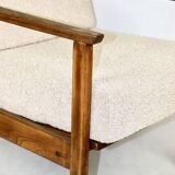Vintage Beige Boucle Loop Armchair, 1970s