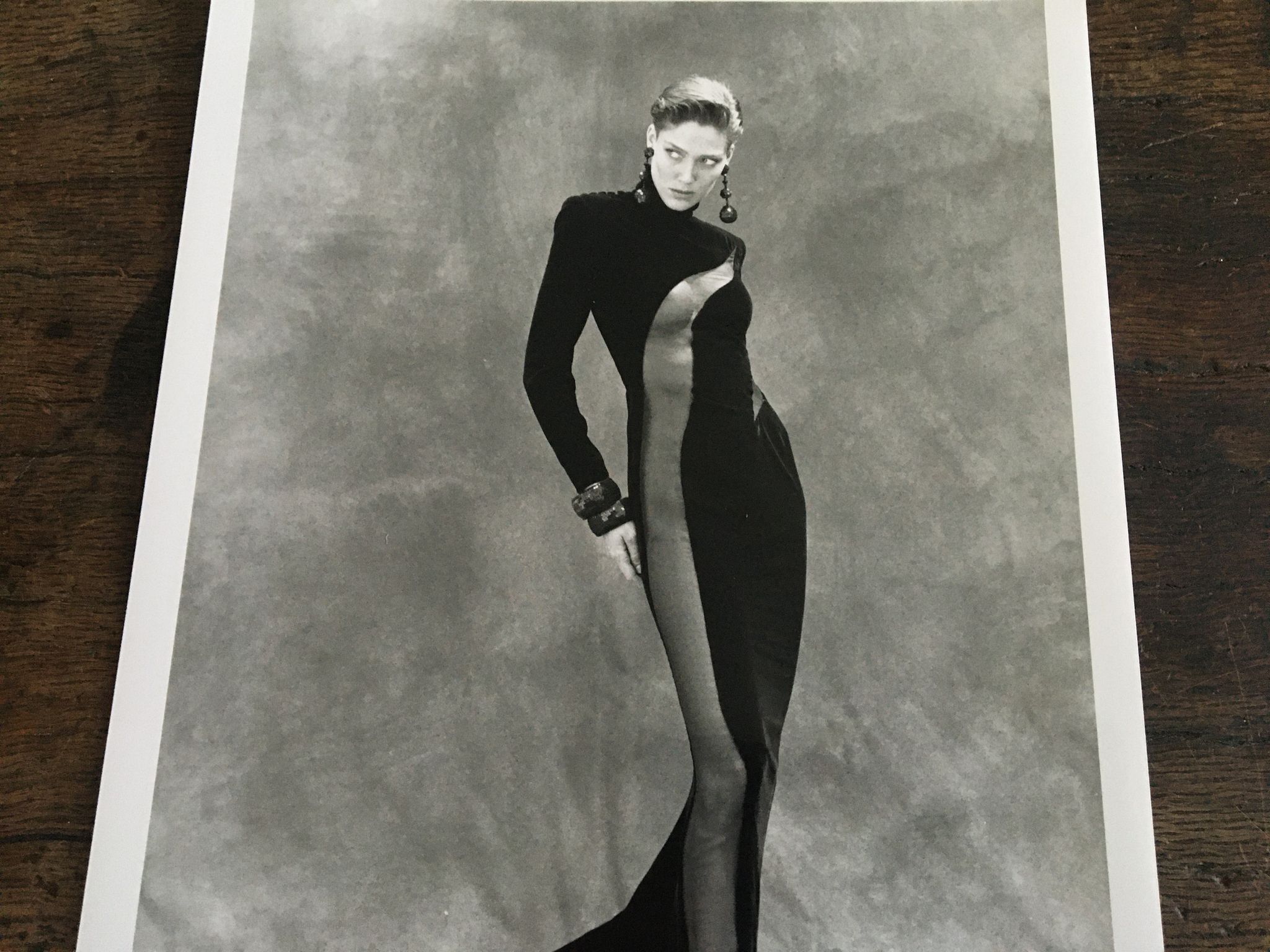 Illustration Pierre Balmain and his press fashion photography
