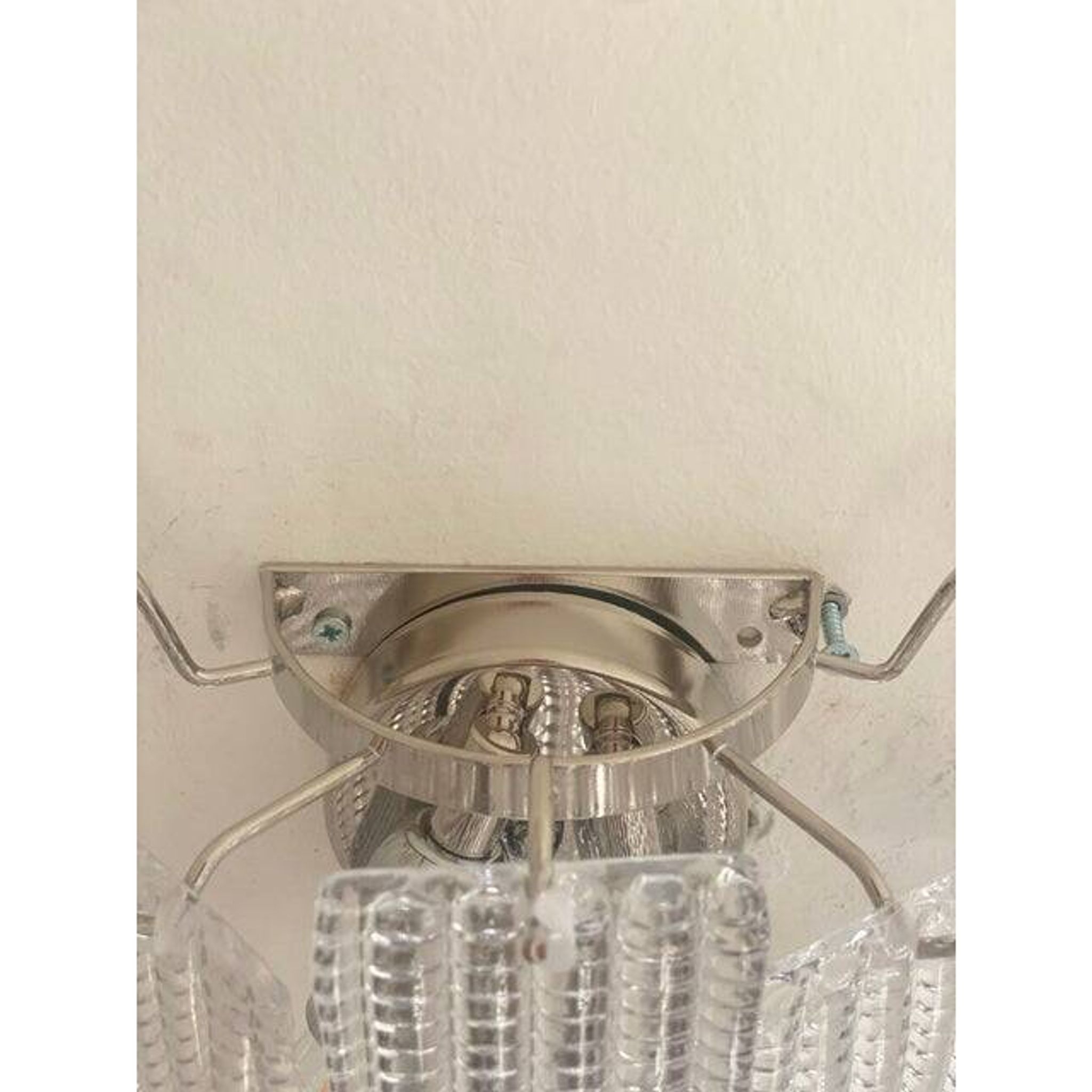 Contemporary Diamond Strips ”Listelli” Murano Glass Wall Sconce
