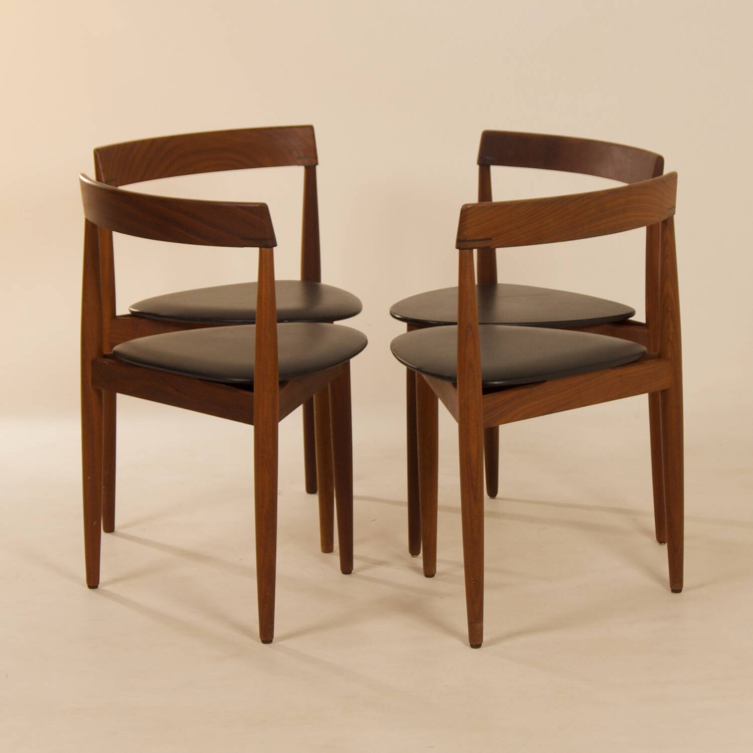 Roundette Dining Chairs by Hans Olsen for Frem Røjle, 1960s – Set of 4