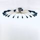Sputnik 18-Arm Ceiling Lamp from Kaiser Leuchten, Germany, 1950s