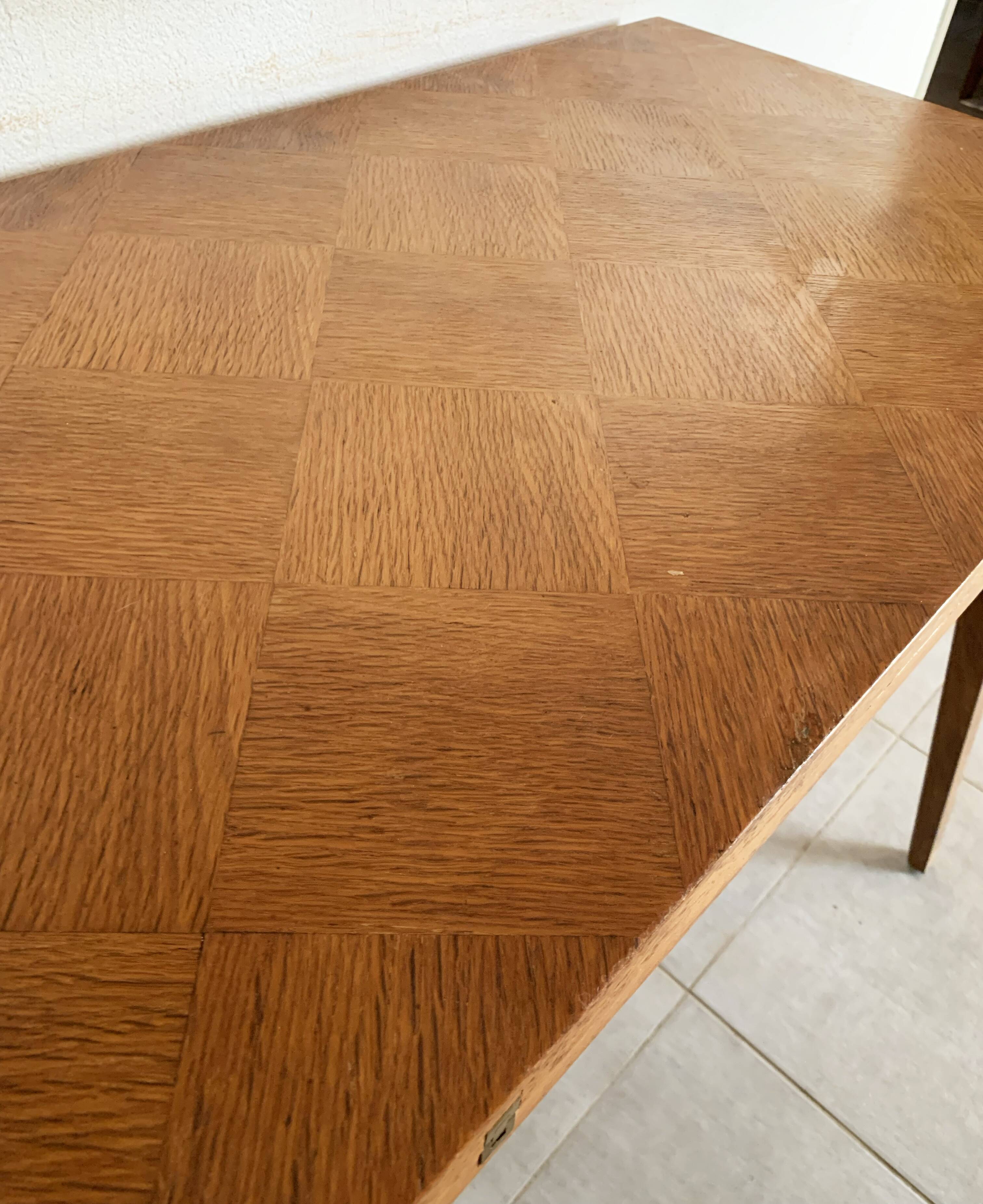 Table portefeuille vintage des années 60 en bois