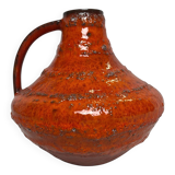 Carstens Workshop, 20th century red ceramic pot with handle