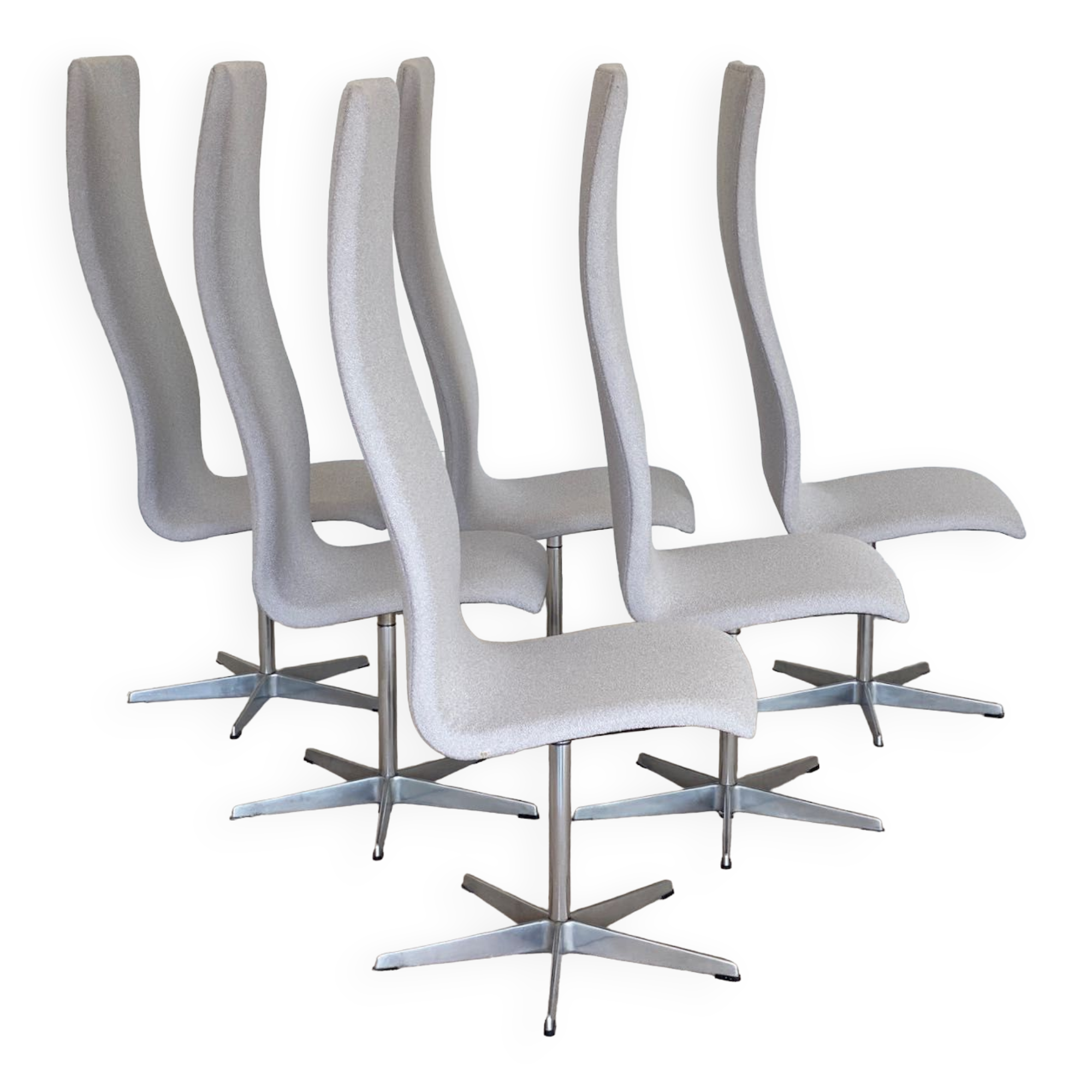 Set of 6 Oxford chairs by Fritz Hansen