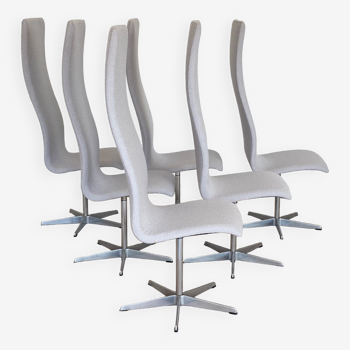 Set of 6 Oxford chairs by Fritz Hansen