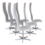 Set of 6 Oxford chairs by Fritz Hansen