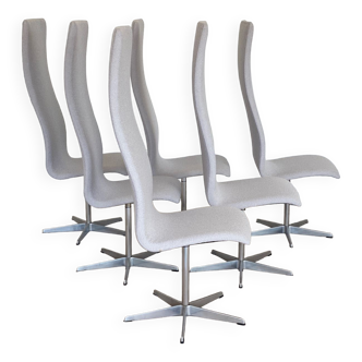 Set of 6 Oxford chairs by Fritz Hansen