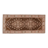 Tapis de couloir turc vintage