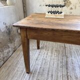 Pine and oak + walnut farmhouse table 1950