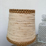 Bedside lamp in wood and wool 1970