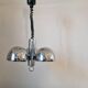 Midcentury Chrome Space Age Chandelier/Pendant Hillebrand, Germany, 1970s