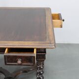 Antique Beech Card/Game Table, Czechoslovakia