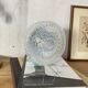 Round wall light ceiling fixture transparent glass vintage antique lamp
