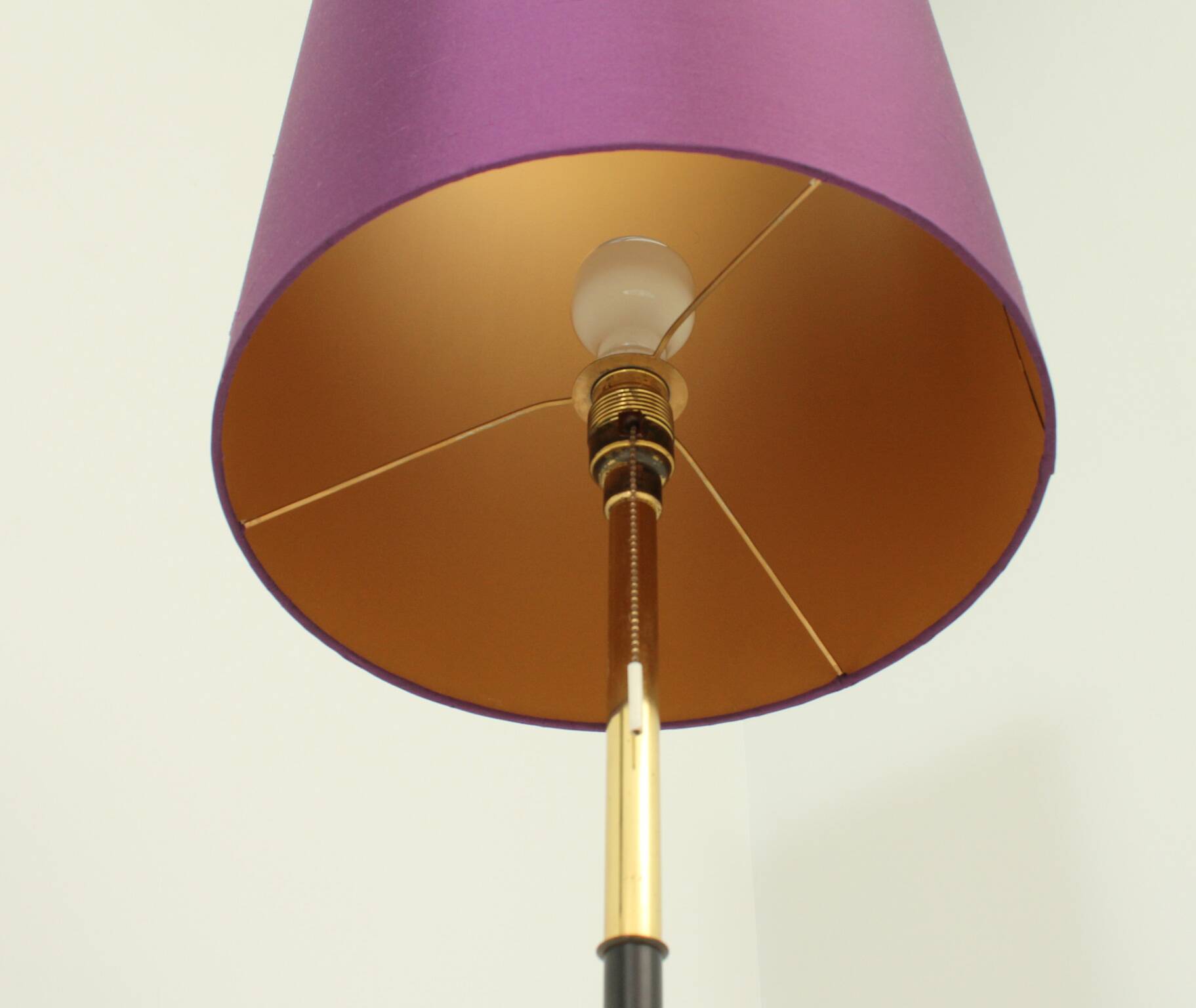 1960s brass floor lamp, Spain