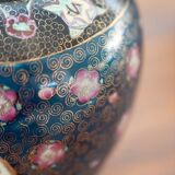 Antique Japanese porcelain vases, Meiji period, 19th century, oriental porcelain art, in