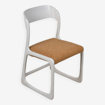 White Bauman sled chair