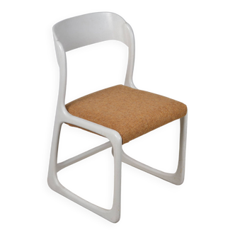 Chaise traineau Bauman blanche