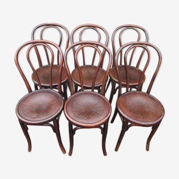 Suite 6 chairs bistro Thonet mundus 1920