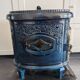 Vintage "Le Non Pareil" cast iron blue enamel pan – Upcycled to bioethanol