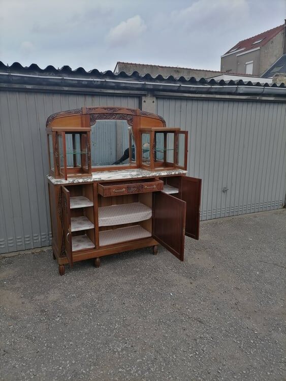 Old furniture bahut buffet mahogany art deco