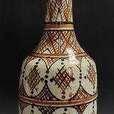 Vintage ceramic vase Morocco Safi signed