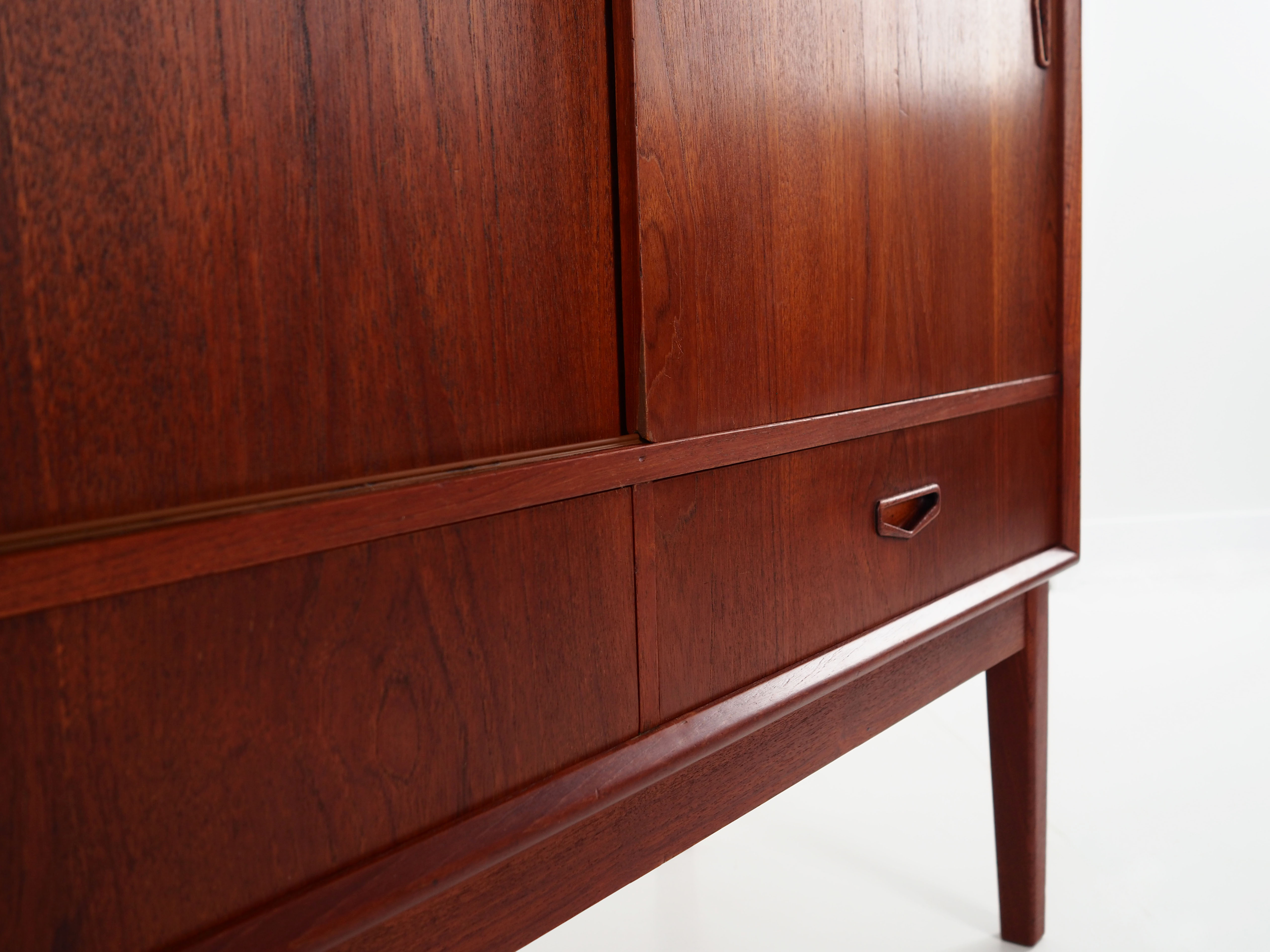 Highboard teak scandinavian design of the 70s