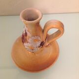 Cellar rat candle holder in beige ceramic from Vallauris, vintage 60s-70s