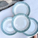 Set de 4 assiettes à dessert Terre de fer modèle Service Congo