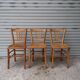 Set of 7 mismatched bistro chairs
