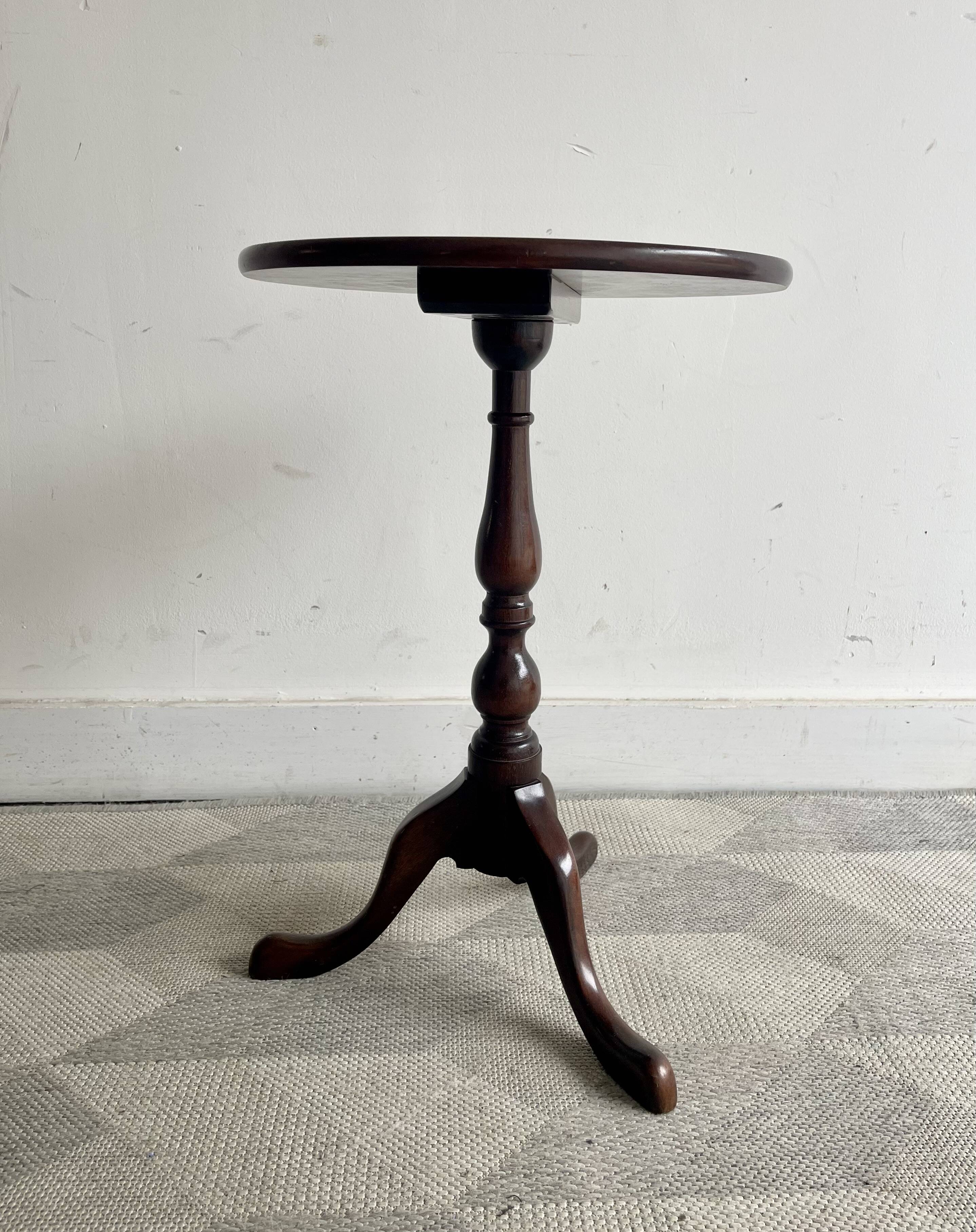 Vintage Round Side Table Plant Stand