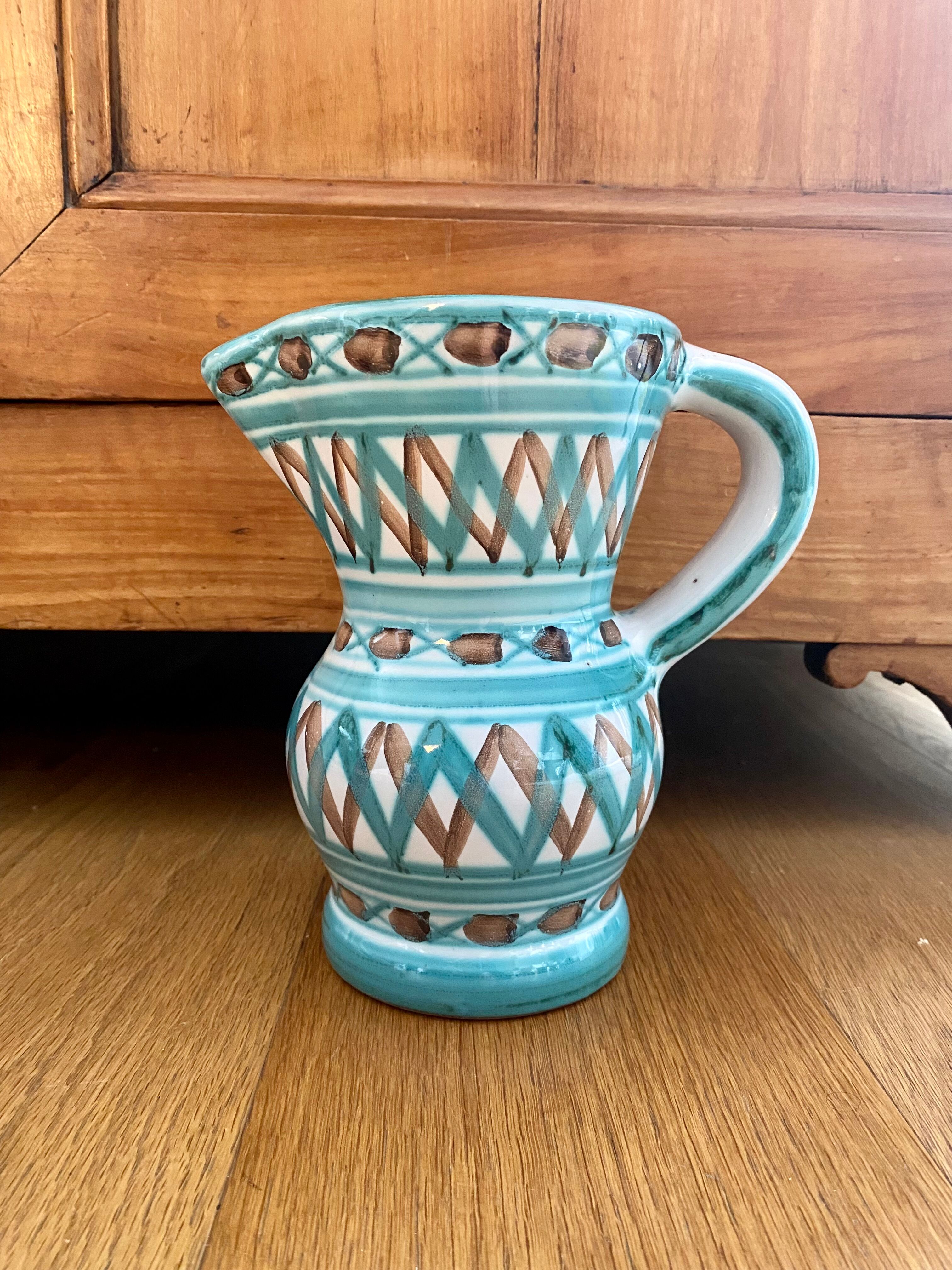 Ceramic pitcher Robert Picault Vallauris