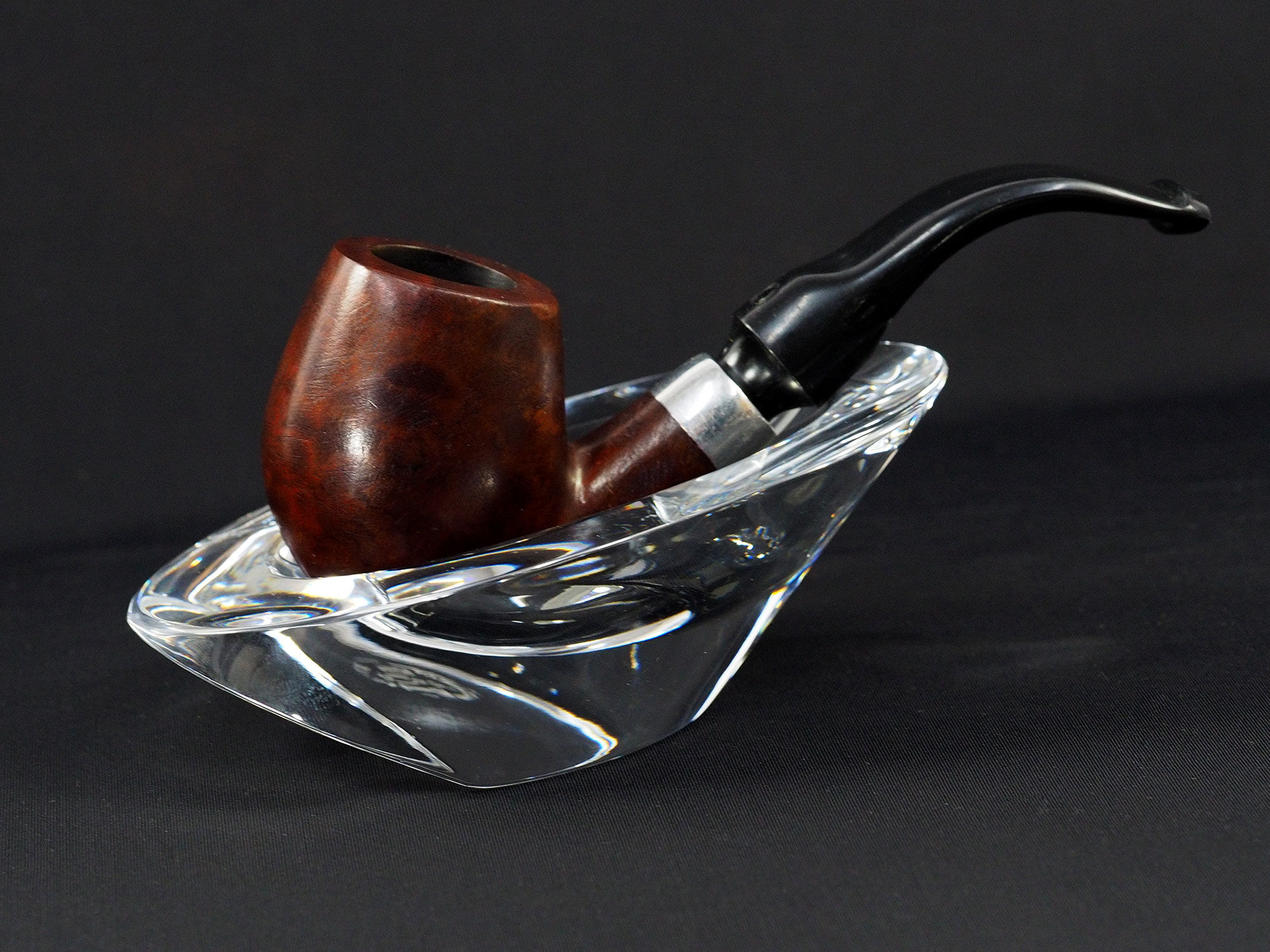 Baccarat Crystal Pipe Rest Holder Stand