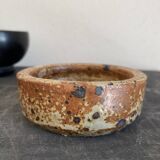 6 mini ceramic bowls, mother-of-pearl spoon