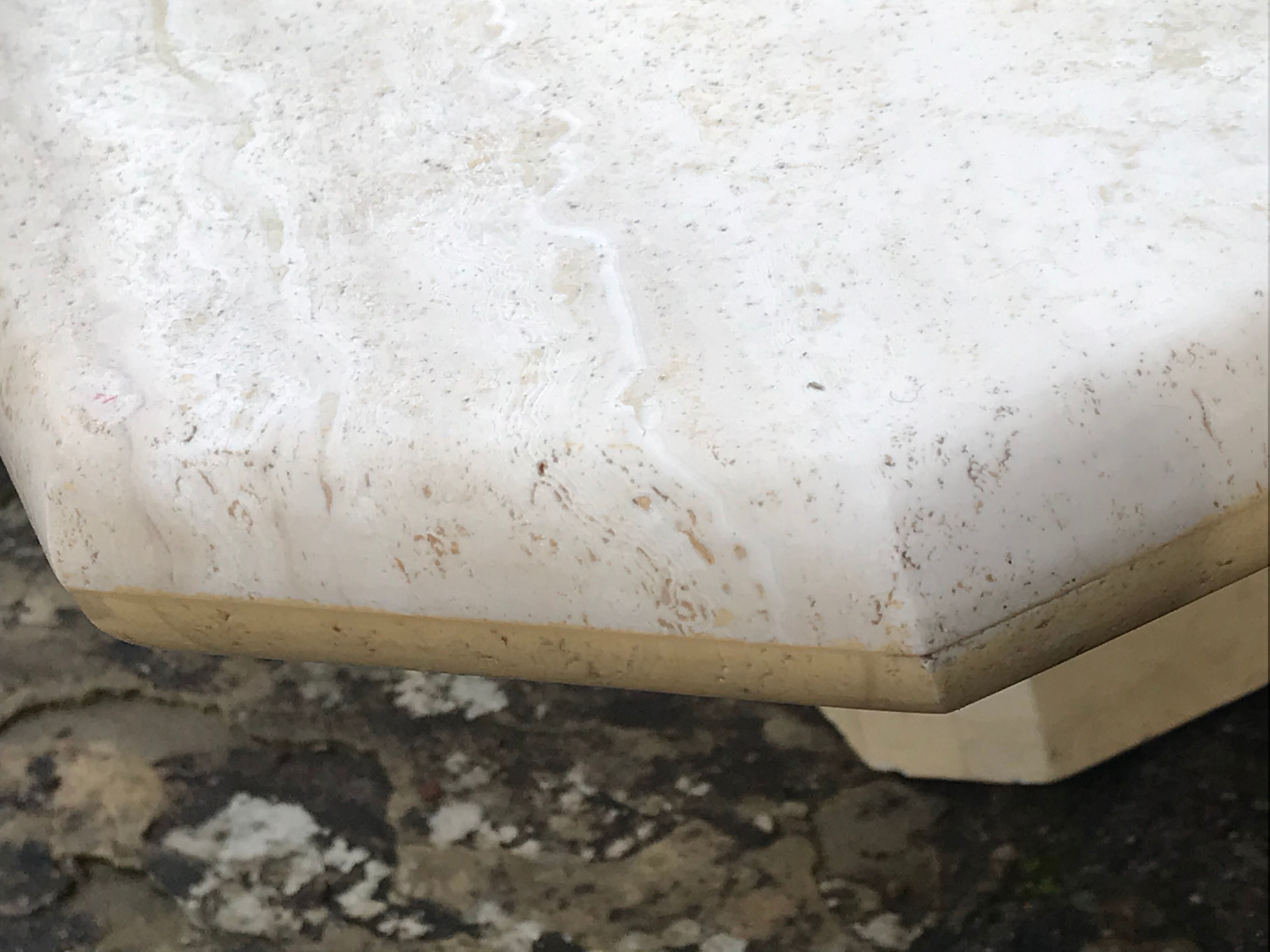Vintage travertine coffee table